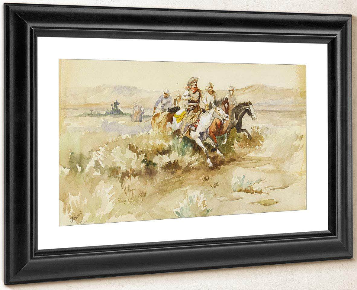 The Posse 1899 By Charles Marion Russell Fine Art Print
