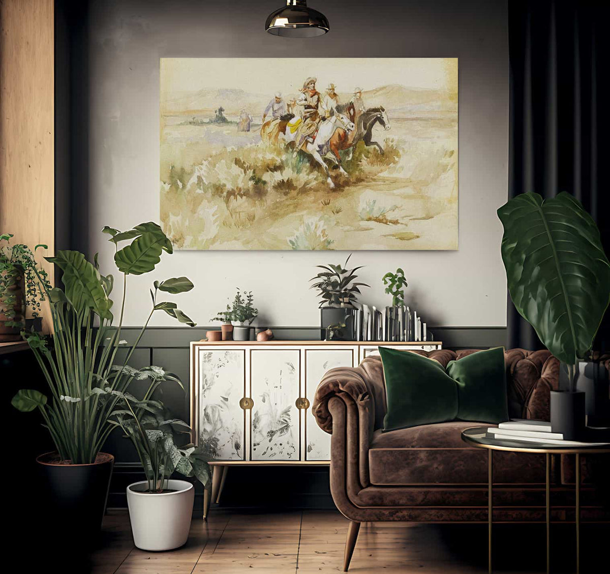 The Posse 1899 By Charles Marion Russell Fine Art Print