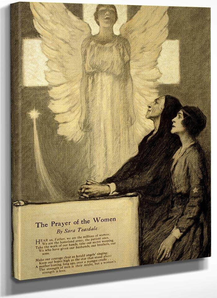 The Prayer Of The Women By Francis Luis Mora Fine Art Print