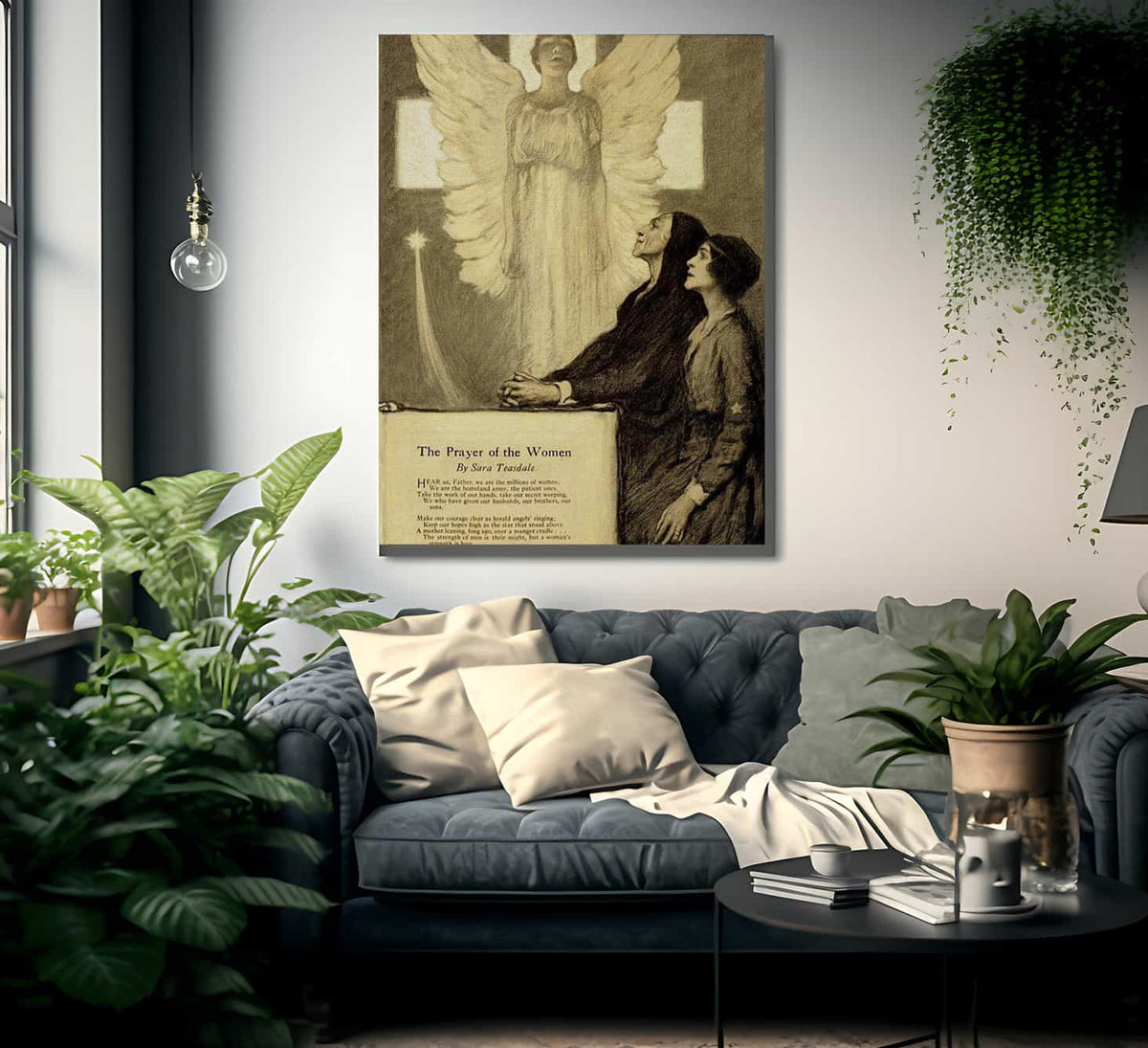 The Prayer Of The Women By Francis Luis Mora Fine Art Print