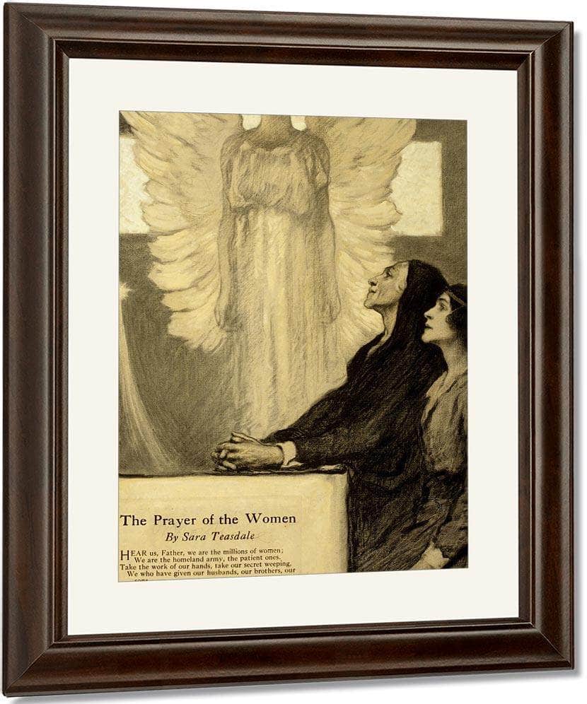 The Prayer Of The Women By Francis Luis Mora Fine Art Print