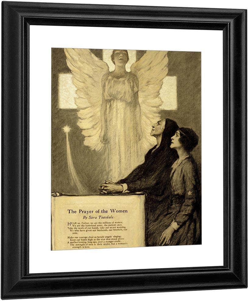 The Prayer Of The Women By Francis Luis Mora Fine Art Print