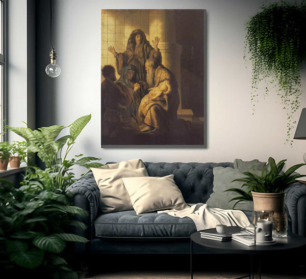 The Presentation Of Jesus In The Temple By Rembrandt Fine Art Print