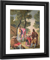 The Pretty Woman And The Masked Men (The Road Of Andalusia) (Oil On Canvas) By Francisco De Goya Fine Art Print