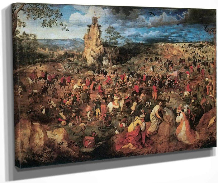 The Procession To Calvary 1564 By Pieter Bruegel Fine Art Print