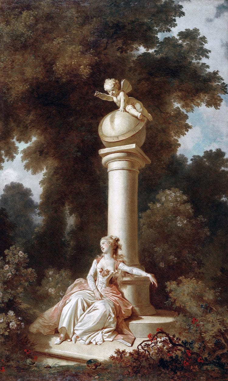 The Progress Of Love Reverie By Jean Honore Fragonard Fine Art Print