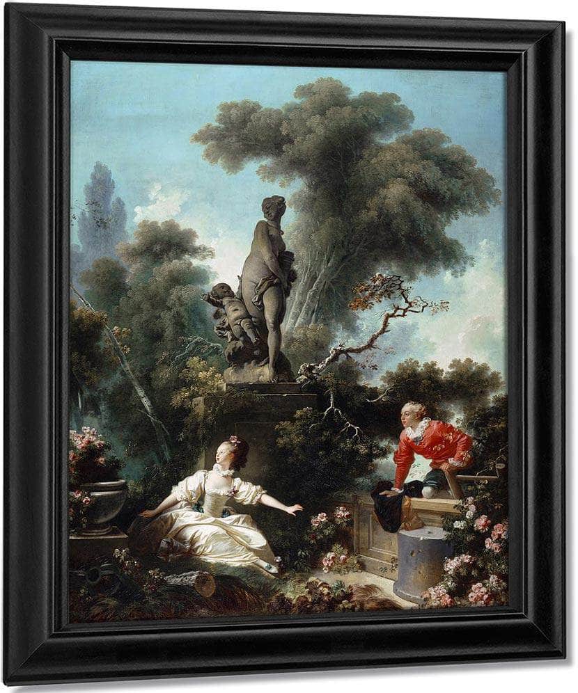 The Progress Of Love The Meeting By Jean Honore Fragonard Fine Art Print