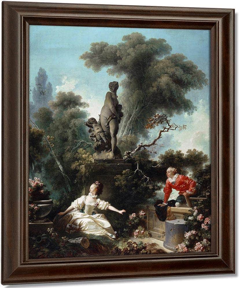 The Progress Of Love The Meeting By Jean Honore Fragonard Fine Art Print