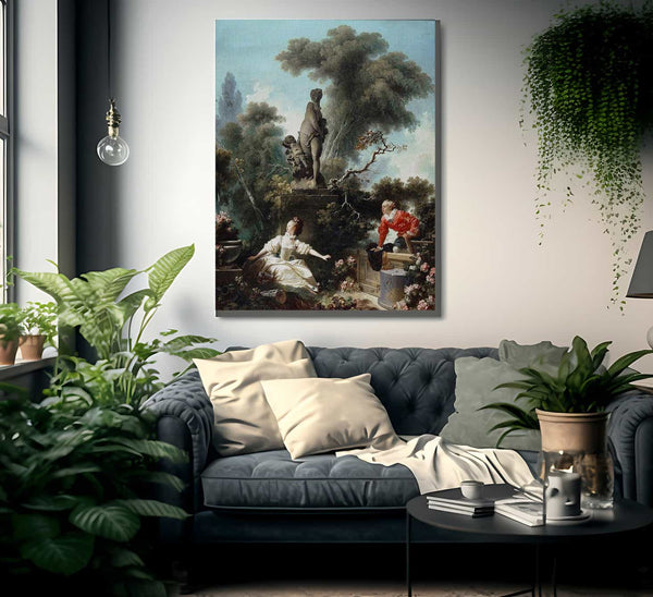 The Progress Of Love The Meeting By Jean Honore Fragonard Fine Art Print