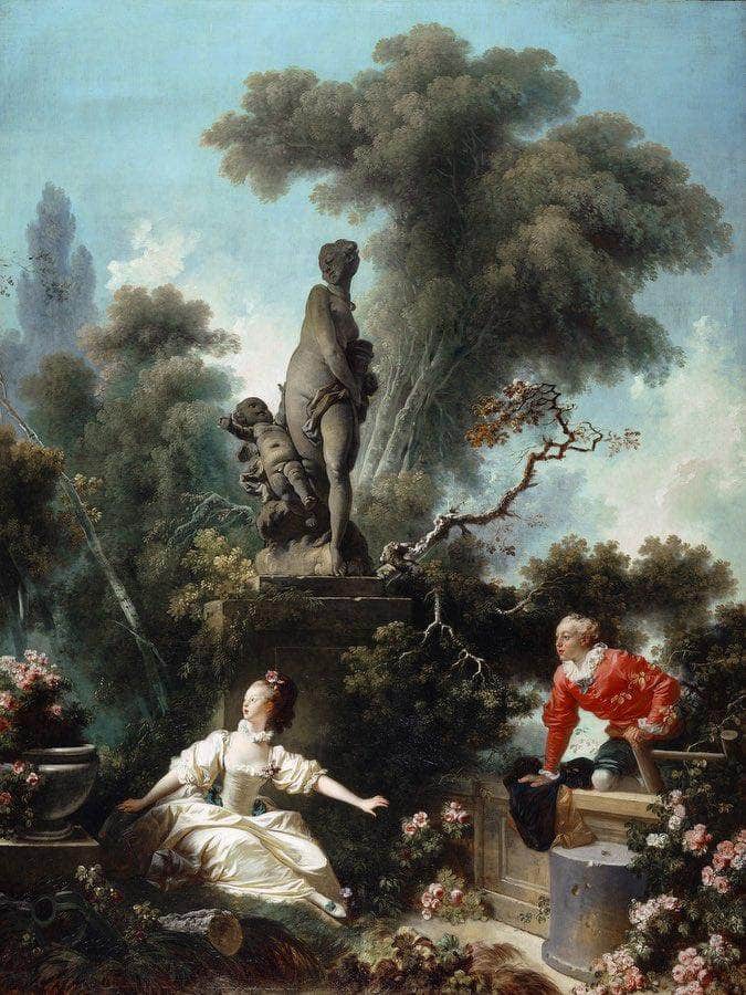 The Progress Of Love The Meeting By Jean Honore Fragonard Fine Art Print
