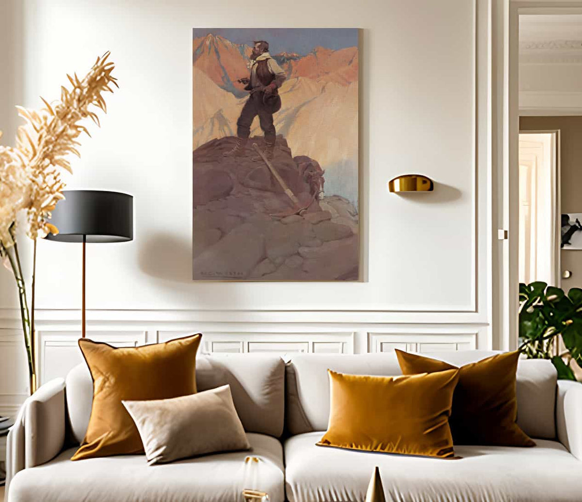 The Prospector By NC Wyeth Fine Art Print