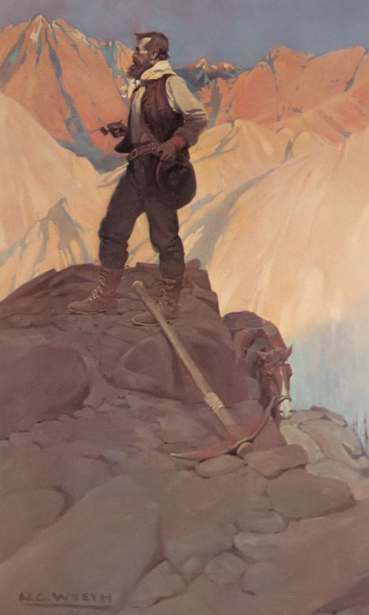 The Prospector By NC Wyeth Fine Art Print