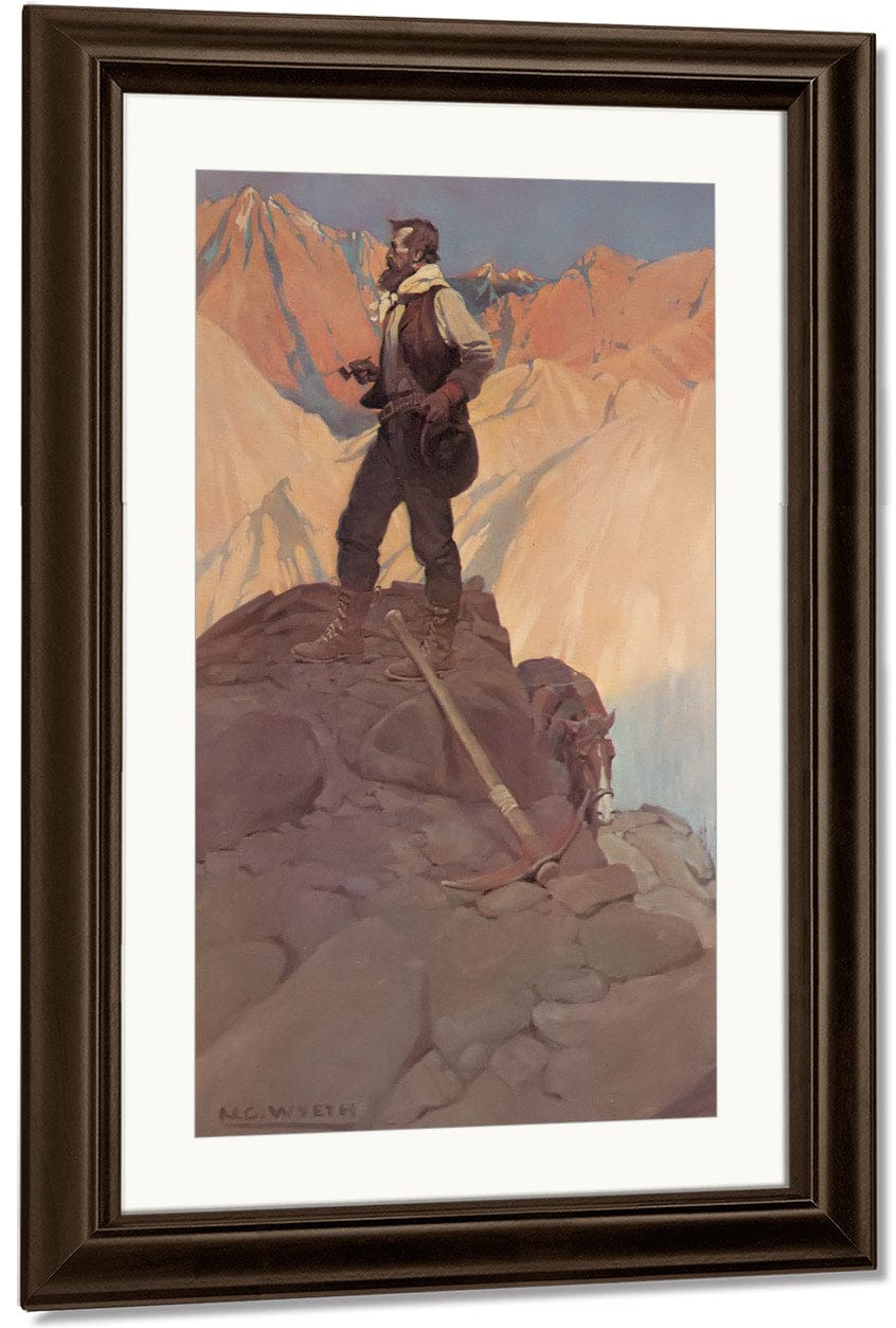 The Prospector By NC Wyeth Fine Art Print