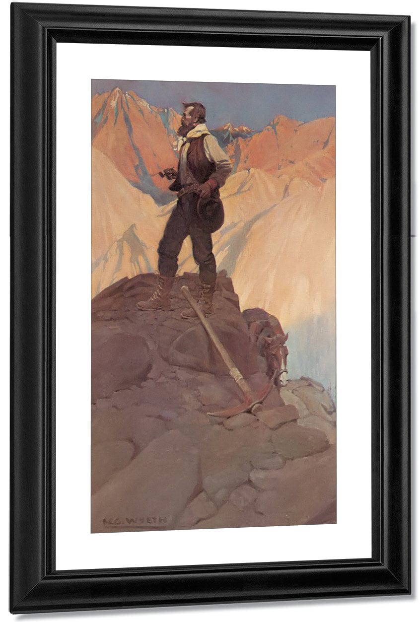 The Prospector By NC Wyeth Fine Art Print