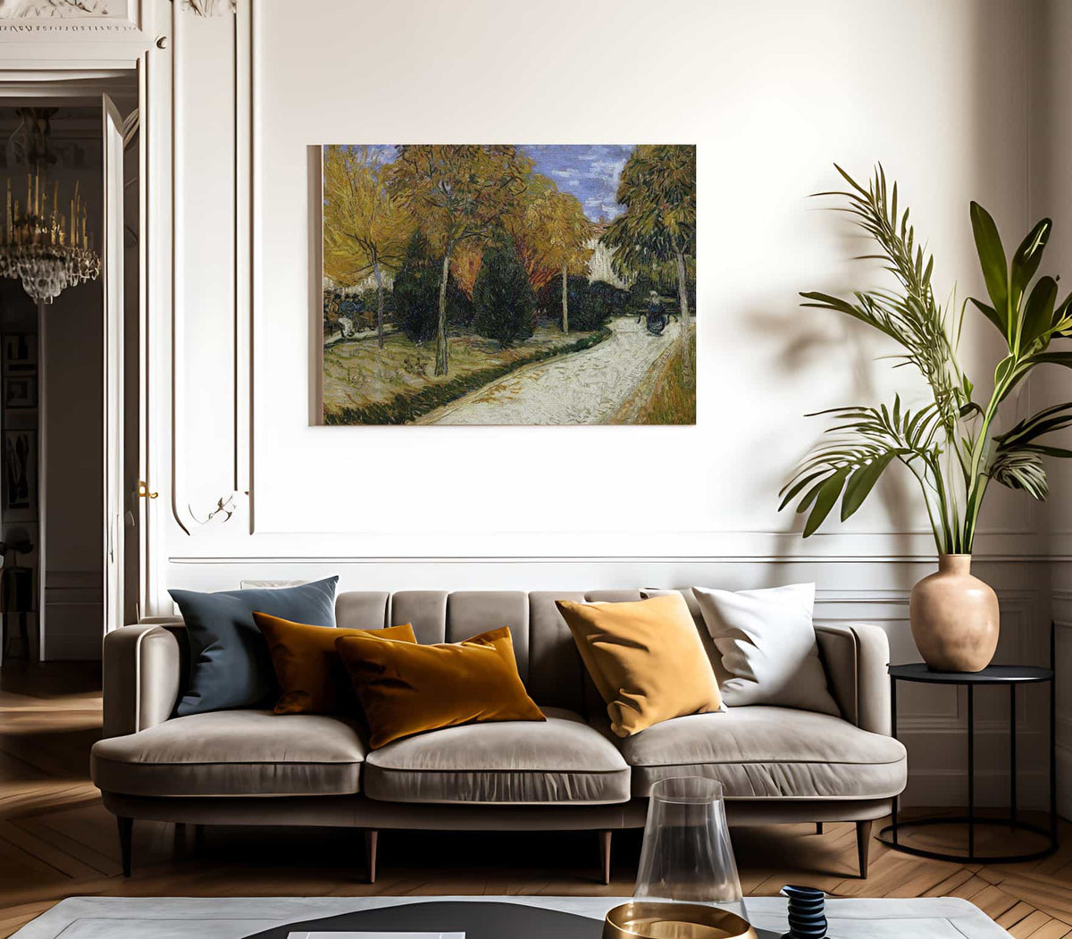 The Public Garden By Vincent Van Gogh Fine Art Print