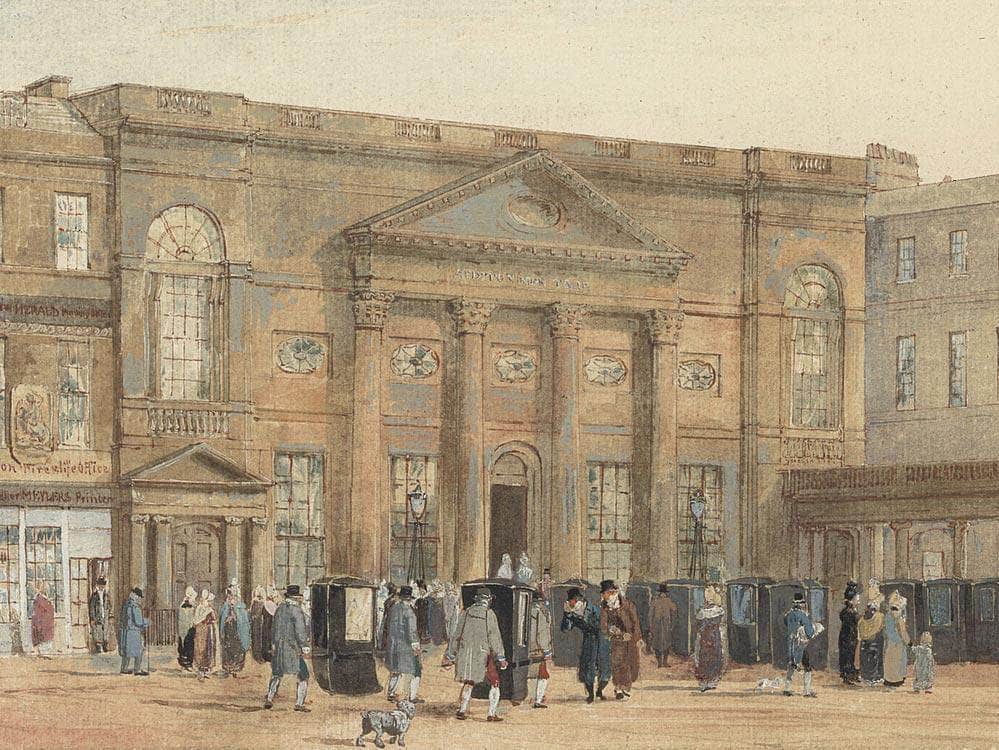 The Pump Room Bath By David Cox Fine Art Print
