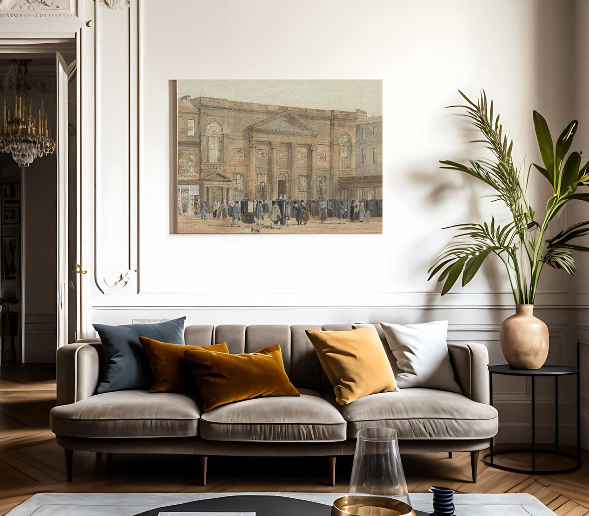 The Pump Room Bath By David Cox Fine Art Print