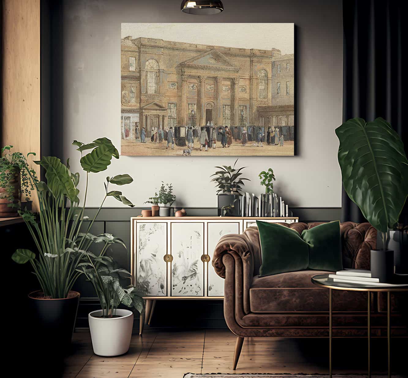 The Pump Room Bath By David Cox Fine Art Print