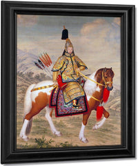 The Qianlong Emperor In Ceremonial Armour 1758 By Giuseppe Castiglione Fine Art Print