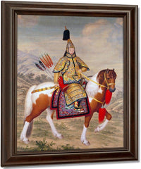 The Qianlong Emperor In Ceremonial Armour 1758 By Giuseppe Castiglione Fine Art Print