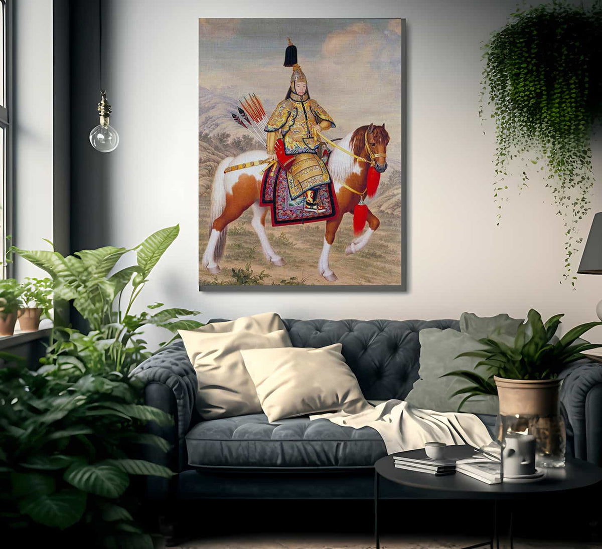 The Qianlong Emperor In Ceremonial Armour 1758 By Giuseppe Castiglione Fine Art Print
