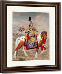 The Qianlong Emperor In Ceremonial Armour 1758 By Giuseppe Castiglione Fine Art Print