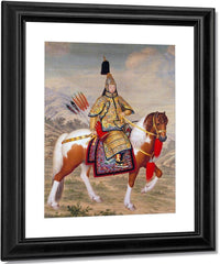 The Qianlong Emperor In Ceremonial Armour 1758 By Giuseppe Castiglione Fine Art Print