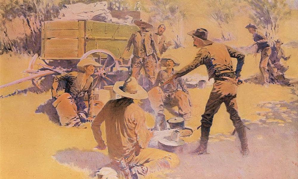 The Quarrel By Frederic Remington Fine Art Print