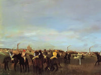 The Races Before The Stsrt By Edgar Degas Fine Art Print
