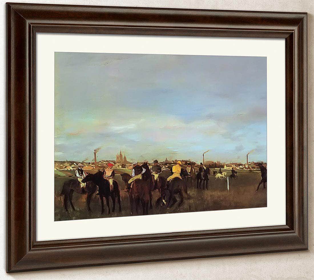 The Races Before The Stsrt By Edgar Degas Fine Art Print