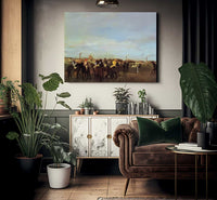 The Races Before The Stsrt By Edgar Degas Fine Art Print