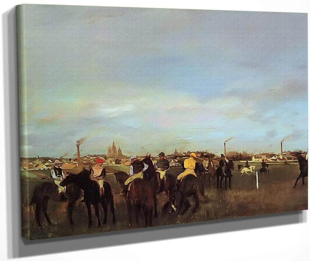 The Races Before The Stsrt By Edgar Degas Fine Art Print