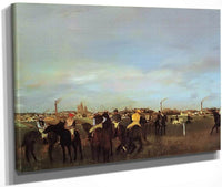 The Races Before The Stsrt By Edgar Degas Fine Art Print