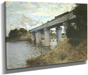The Railway Bridge At Argenteuil By Claude Monet Fine Art Print