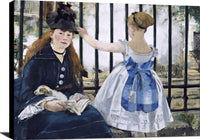 The Railway Painting Edouard Manet Canvas Art Fine Art Print
