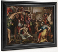 The Raising Of Lazarus By Joachim Wtewael Fine Art Print