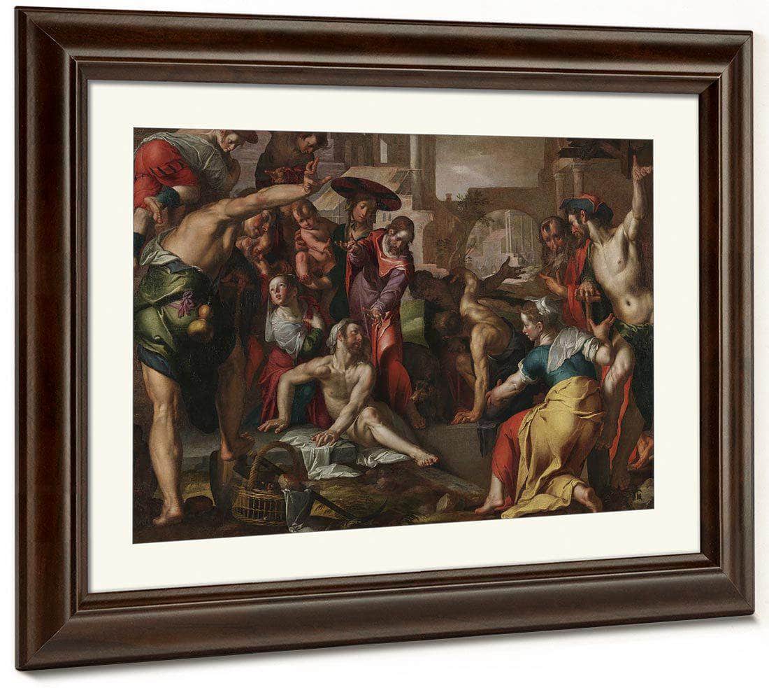 The Raising Of Lazarus By Joachim Wtewael Fine Art Print