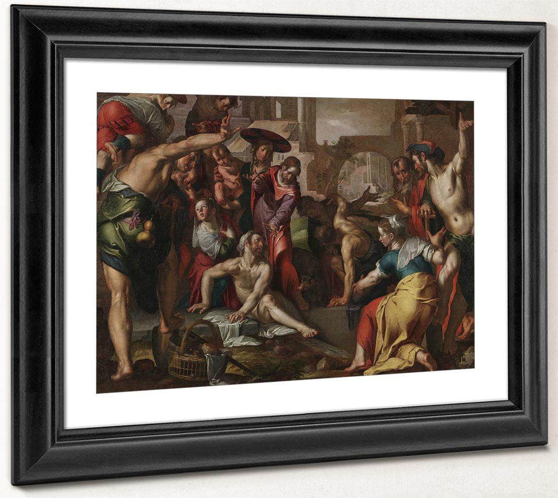 The Raising Of Lazarus By Joachim Wtewael Fine Art Print