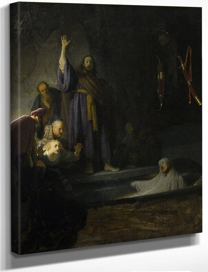 The Raising Of Lazarus By Rembrandt Fine Art Print