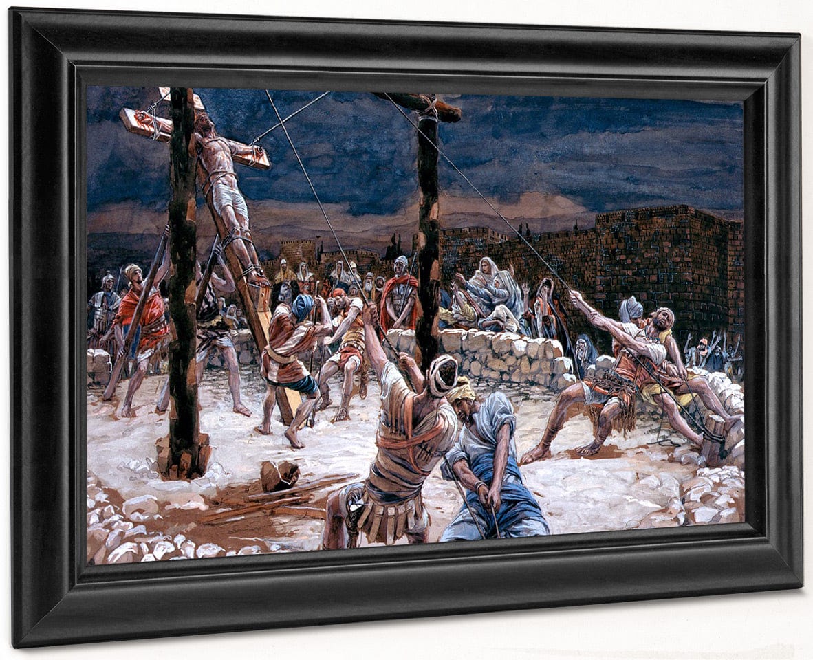 The Raising Of The Cross By James Tissot Fine Art Print