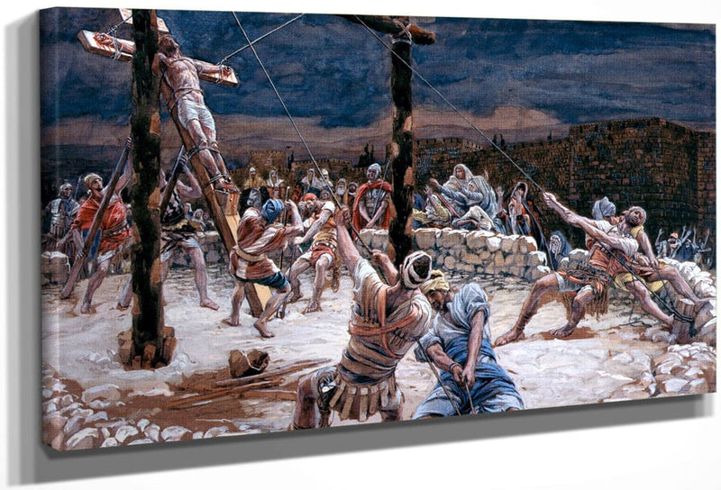 The Raising Of The Cross By James Tissot Fine Art Print
