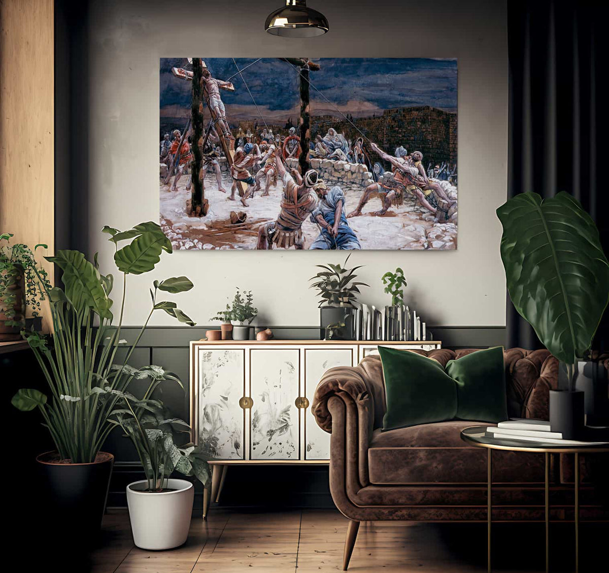 The Raising Of The Cross By James Tissot Fine Art Print