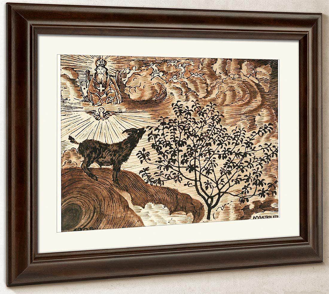 The Ram That Entered Paradise By Nicolai Astrup Fine Art Print