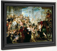 The Rape Of The Sabine Women 2 By Peter Paul Rubens Fine Art Print