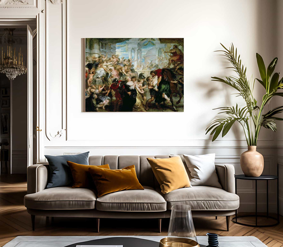 The Rape Of The Sabine Women 2 By Peter Paul Rubens Fine Art Print
