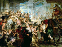 The Rape Of The Sabine Women By Peter Paul Rubens Fine Art Print