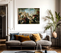 The Rape Of The Sabine Women By Peter Paul Rubens Fine Art Print