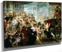 The Rape Of The Sabine Women By Peter Paul Rubens Fine Art Print