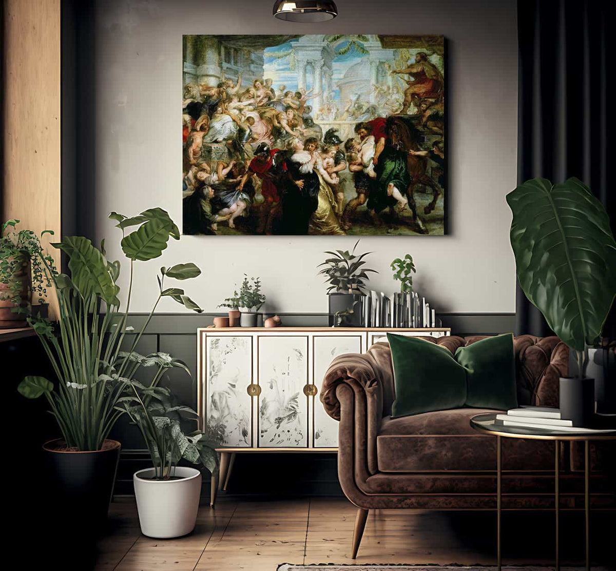 The Rape Of The Sabine Women By Peter Paul Rubens Fine Art Print