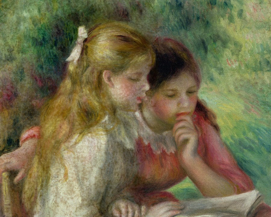 The Reading By Pierre Auguste Renoir Fine Art Print